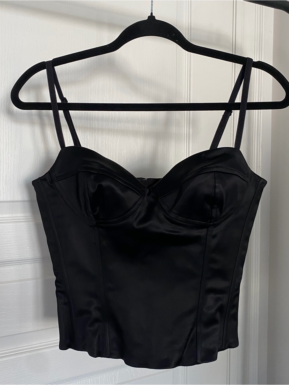 Wilfred Satin Bustier Corset Tank Top